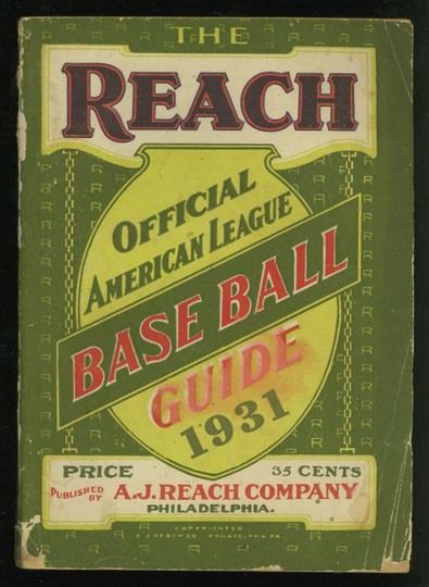 MAG 1931 Reach Baseball Guide
